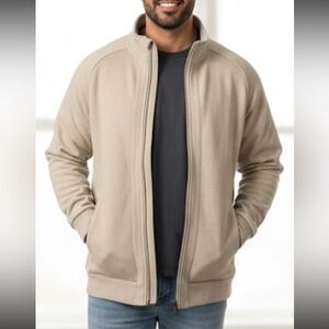 Tek Gear Men's Zip Up Beige Sweater